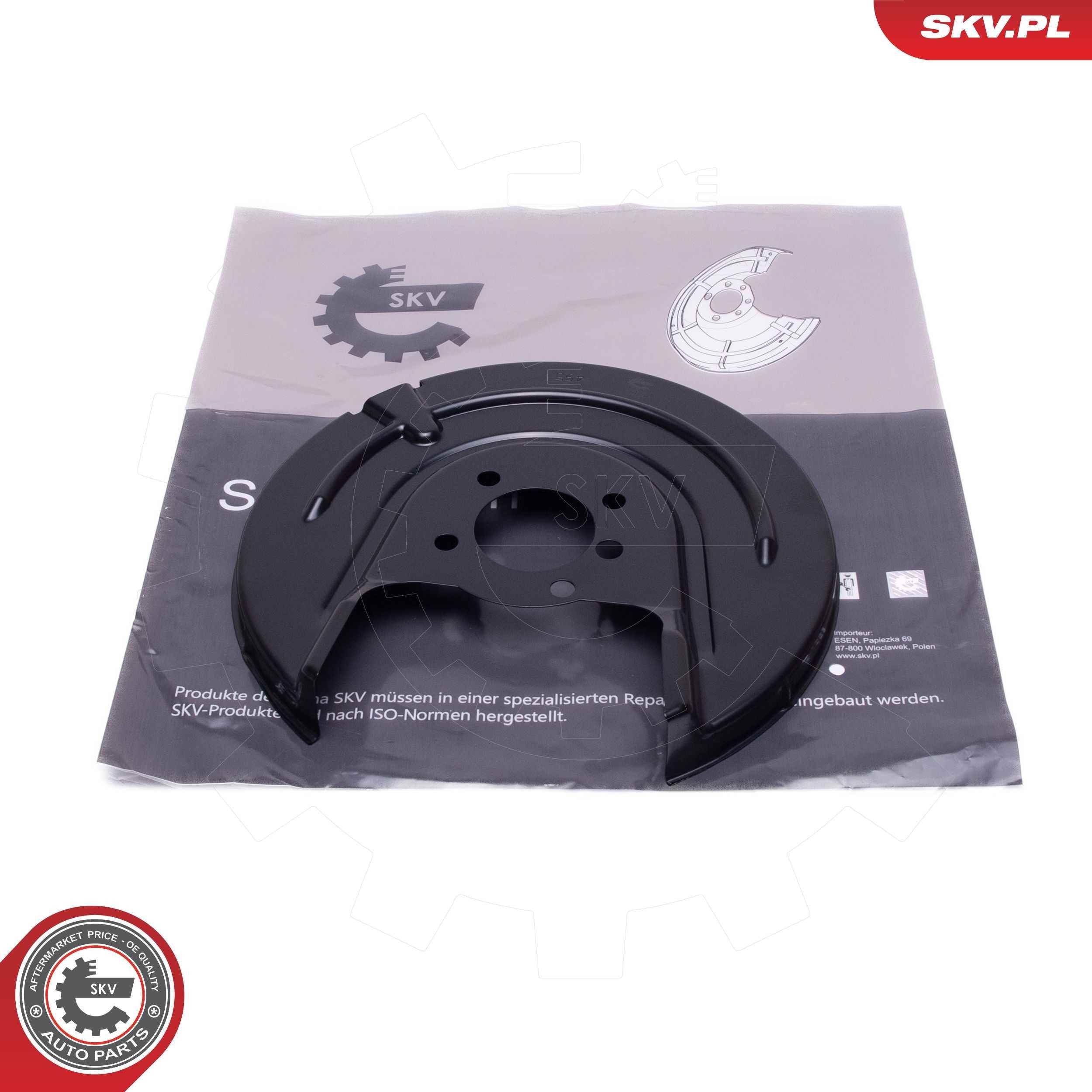 ESEN SKV Dubļu sargs, Bremžu disks 57SKV758 57SKV758 Bremžu disku aizsargi ESEN SKV SKODA FABIA