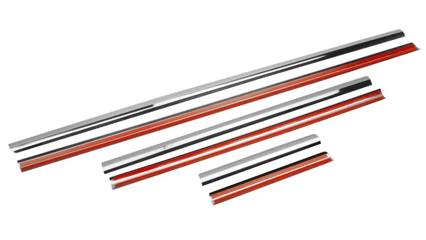 Baguette et bande protectrice, vitre de porte OMAC 3201141 OMAC 3201141 Joint de pare brise Hyundai SANTA FE 2005