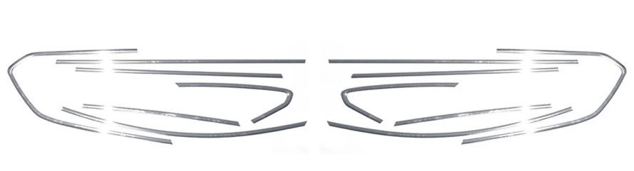 Pynte- / beskyttelsesliste, dørrude OMAC 5219146 OMAC 5219146: Bagrudelister Opel MERIVA 2011