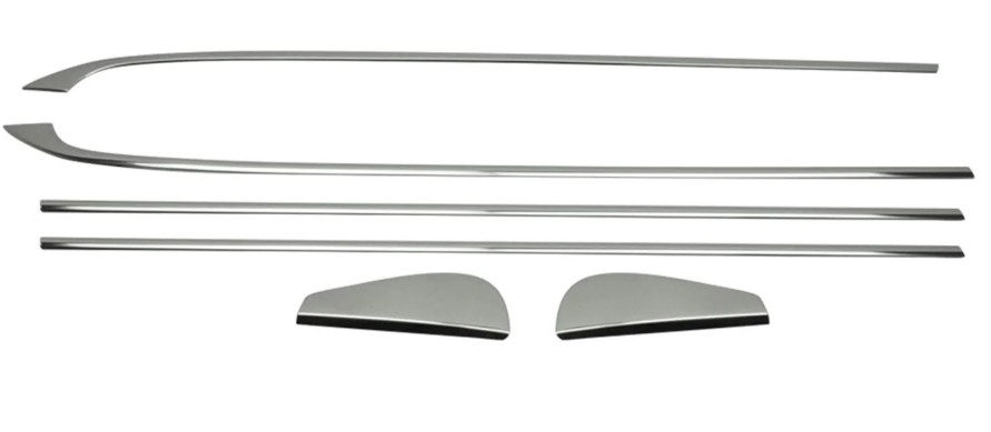 Baguette et bande protectrice, vitre de porte OMAC 6112141 OMAC 6112141 Joint de pare brise Renault LAGUNA 2008