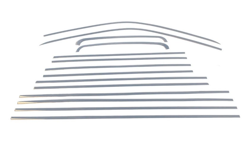 OMAC Pynte- / beskyttelsesliste, dørrude 7522142 OMAC 7522142 Golf Mk2 Rudelister pris