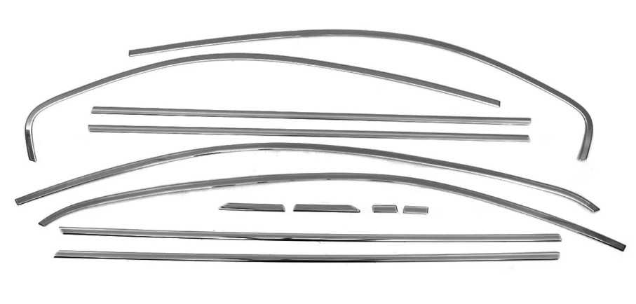 OMAC Ozdobná / ochranná liżta skla dverí 7540146B Tesnenie skla Volkswagen OMAC 7540146B