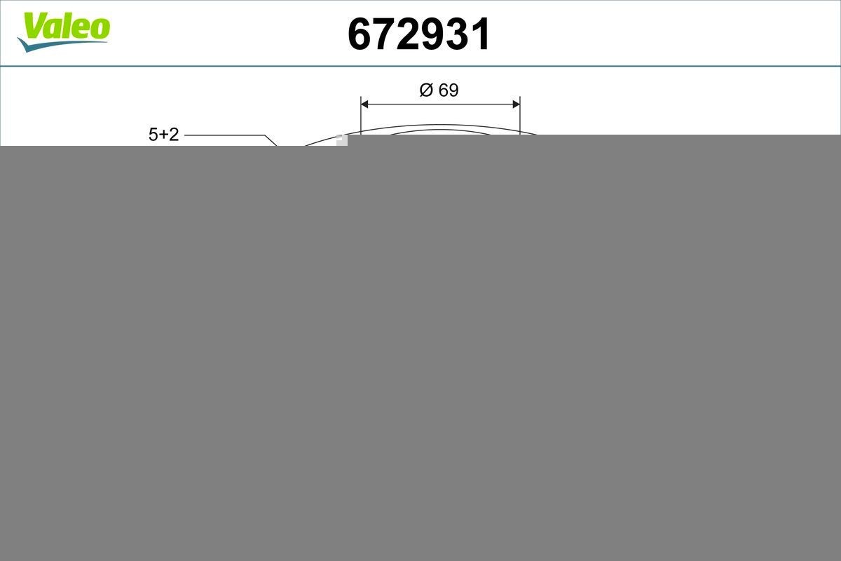VALEO Remschijf 672931 Sportremschijven VALEO L 400 672931 goedkoop