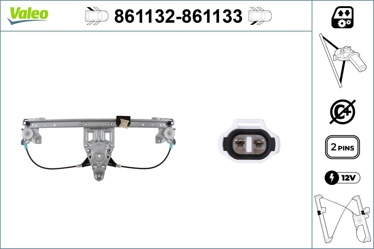 VALEO Vindusheis 861133 pris Vindusheis Suzuki GT 861133 VALEO