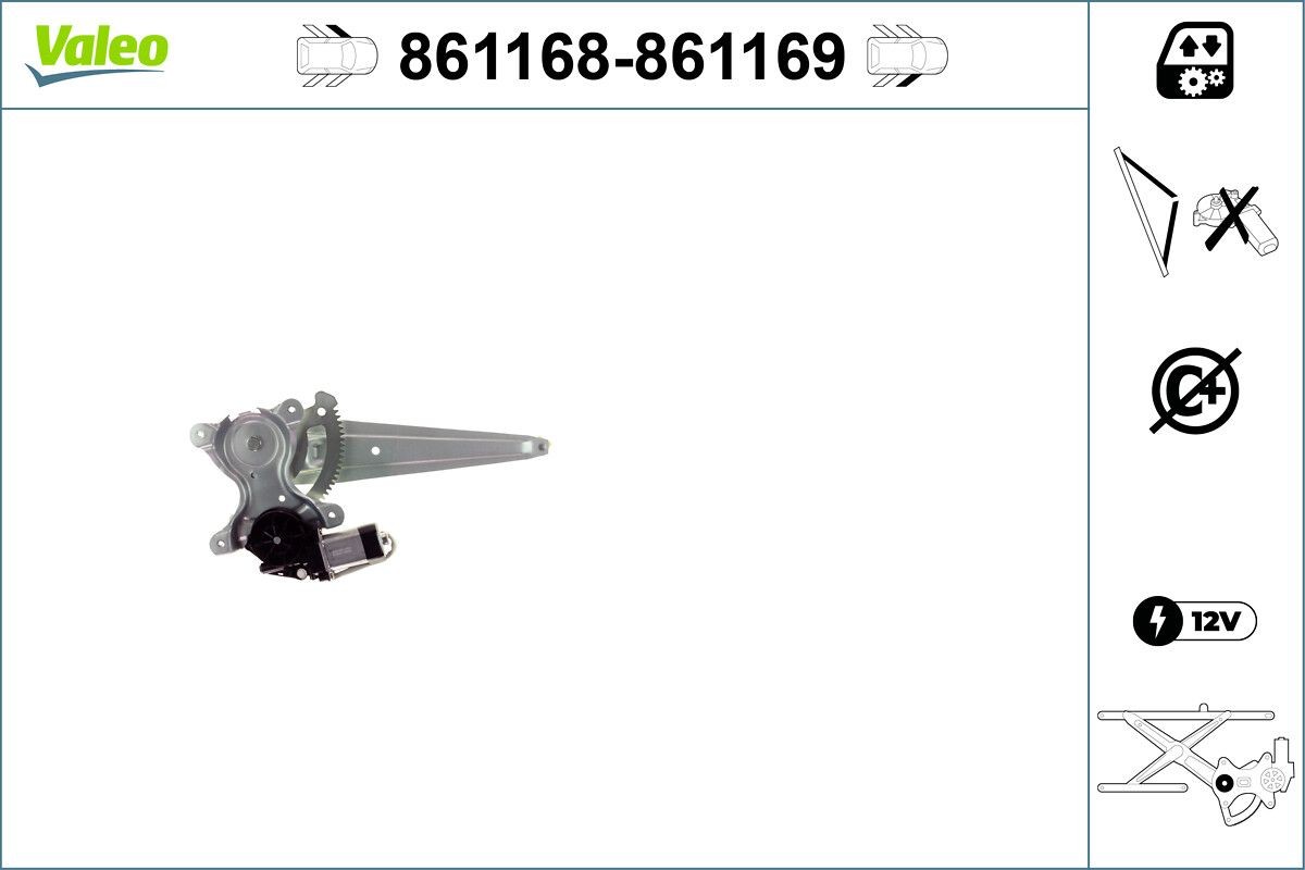 VALEO Raammechanisme 861168 VALEO 861168 Raammechanisme LEXUS GX kosten