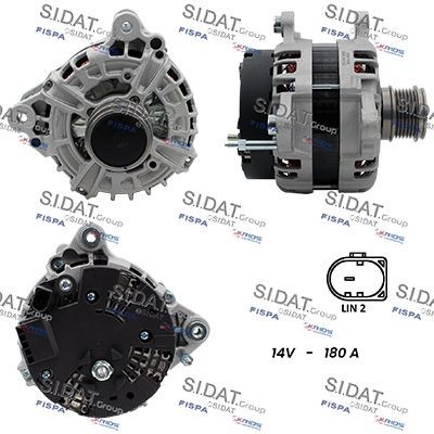 SIDAT Dynamo / Alternator A12BH0880A2 SIDAT Wisselstroomdynamo A12BH0880A2