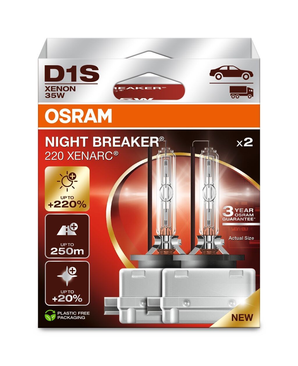 OSRAM Ampoule xénon 66140XN2-2HB OSRAM 66140XN2-2HB Ampoule projecteur principal Jaguar F-TYPE d'origine