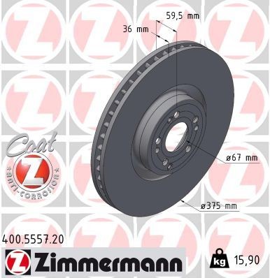 ZIMMERMANN Piduriketas 400.5557.20 ZIMMERMANN 400.5557.20 Piduriketas MERCEDES-BENZ GLS (X167) 580 EQ Boost 4-matic (167.986, 167.980) 489 hj 2020