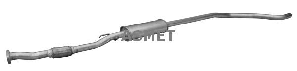 ASMET Stredný tlmič výfuku 29.015 29.015 Stredný tlmič FIAT SIENA ASMET