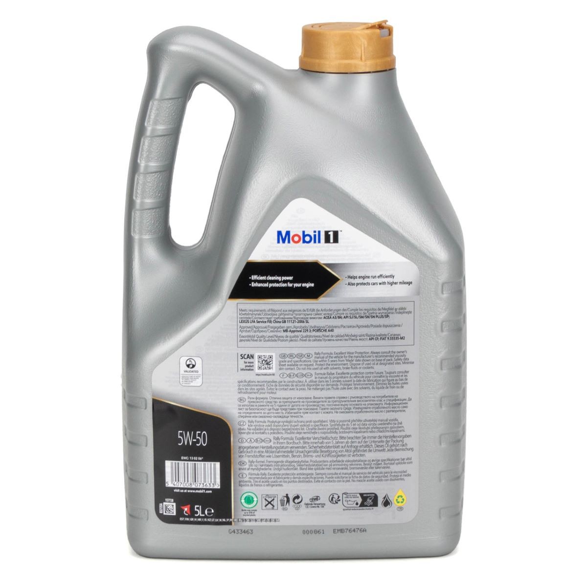 MOBIL Engine oil 157728 MOBIL 157728 2021 SLR R199 engine oil
