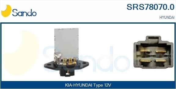 SANDO Modstand, kabineventilator SRS78070.0 Modstand kabineventilator SANDO Volvo S60 SRS78070.0