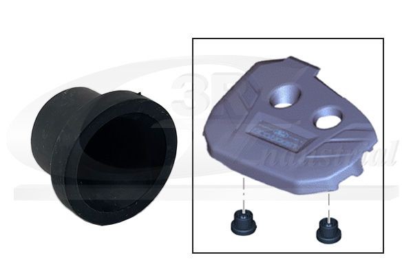 3RG Anslagsbuffer, motortildekning 80368 Motor- / understellbeskyttelse 3RG GLA 80368 billige