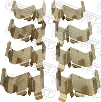 FEBEST Monteringssett, bremseklosser 0403-V98WF FEBEST 0403-V98WF Tibehørsett, skivebremse belegg MAZDA CX-9 (TC) til en fordelagtig pris