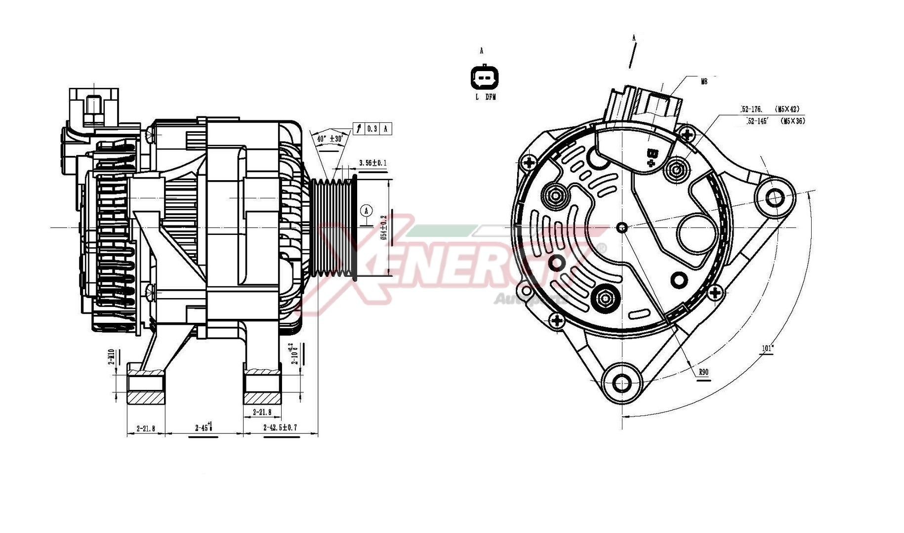 AP XENERGY Alternador XAL10915AD Alternador AP XENERGY JUMPY XAL10915AD baratos