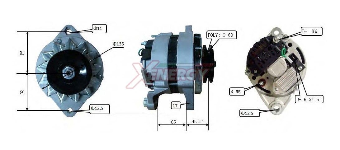 AP XENERGY Ģenerators XAL10930AD AP XENERGY XAL10930AD Ģenerators Fiat 238 orģinālās