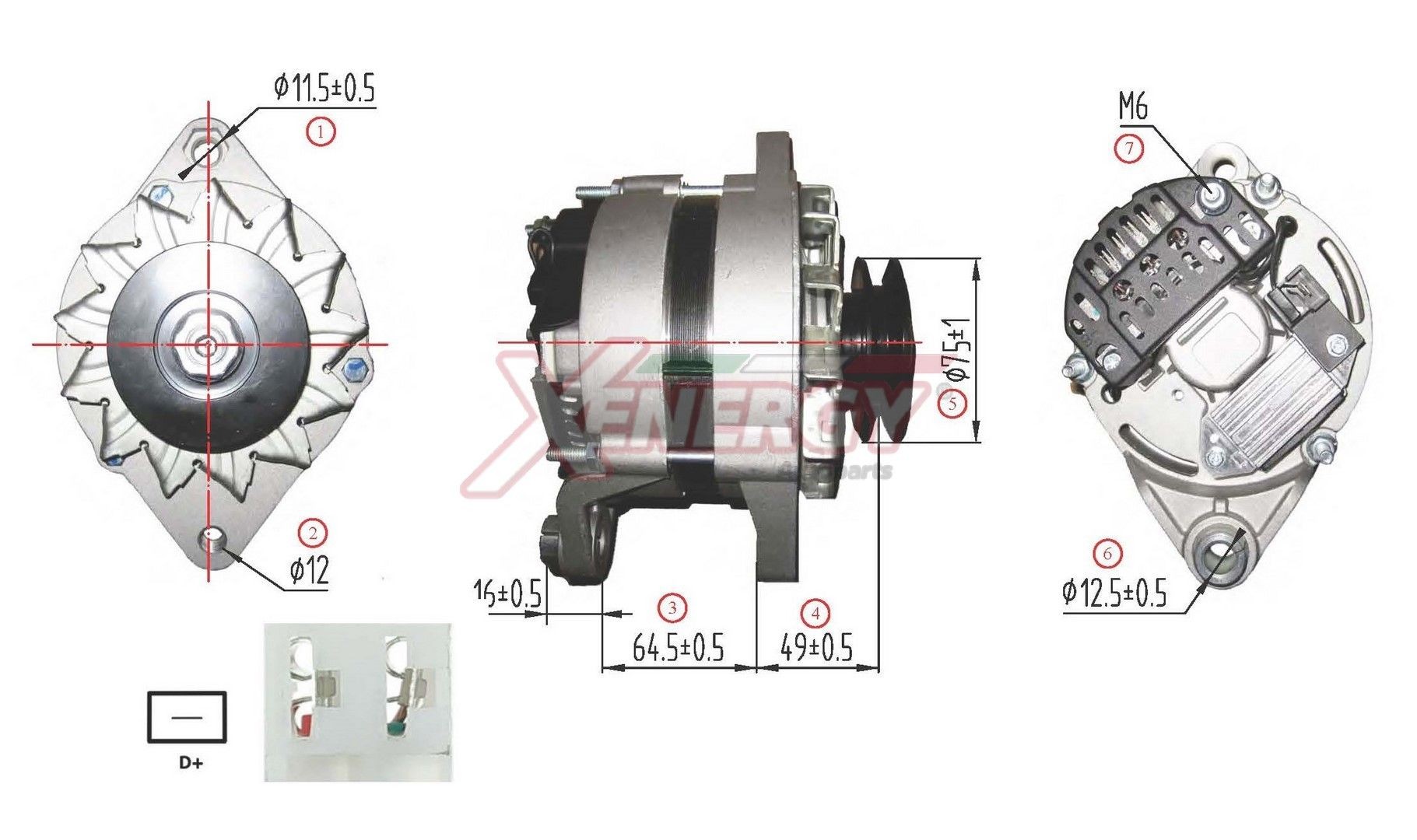 AP XENERGY Dynamo XAL11530AD Dynamo AP XENERGY Lancia THESIS XAL11530AD