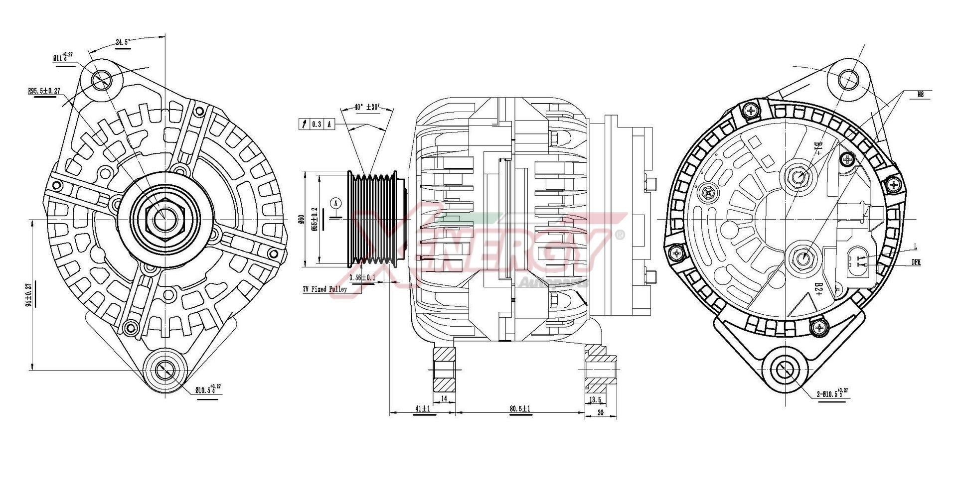 AP XENERGY Lichtmaschine XAL13210AD Lichtmaschine AP XENERGY Fiat SEICENTO XAL13210AD