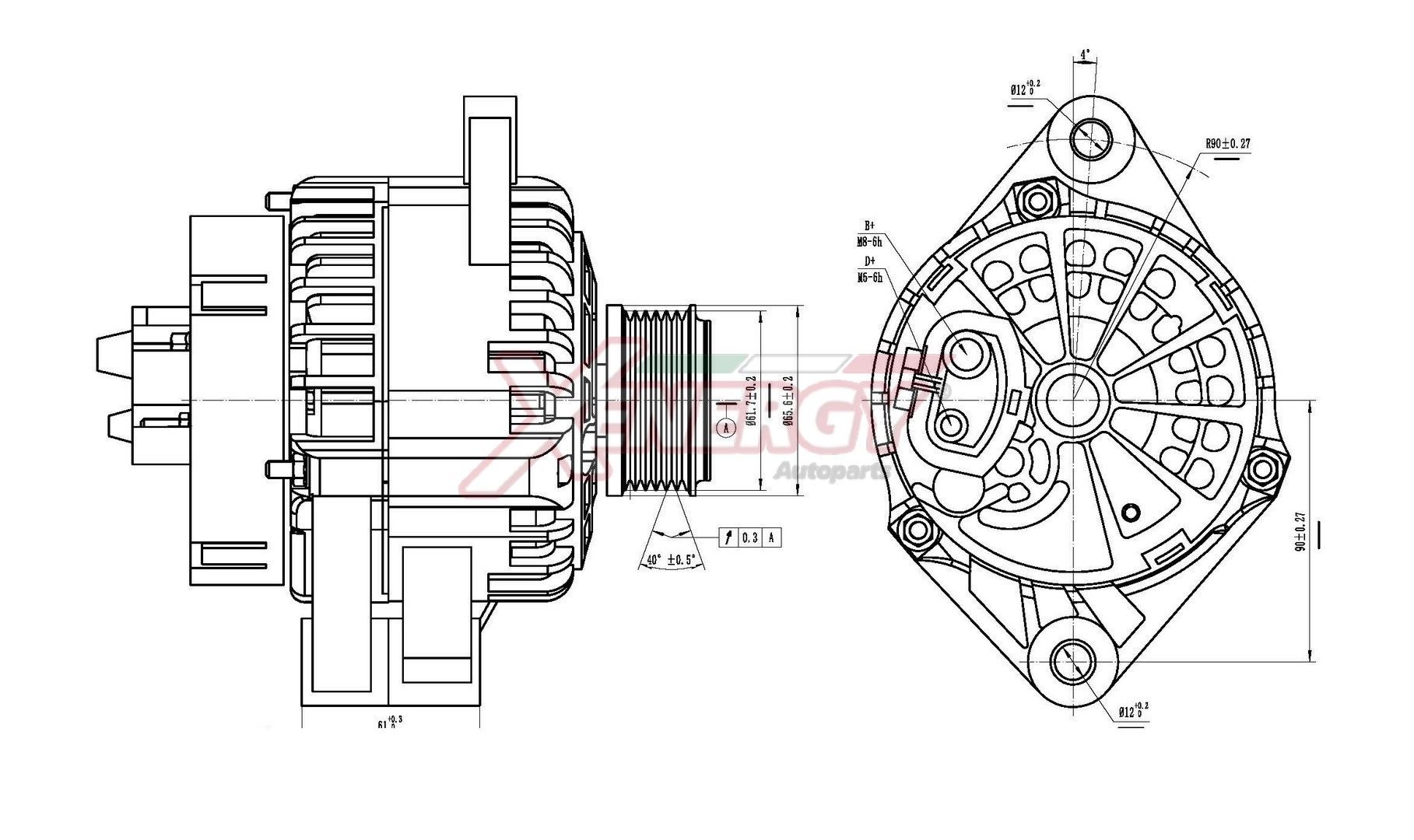 AP XENERGY Generaator XAL17030AD Generaator AP XENERGY THESIS XAL17030AD odav