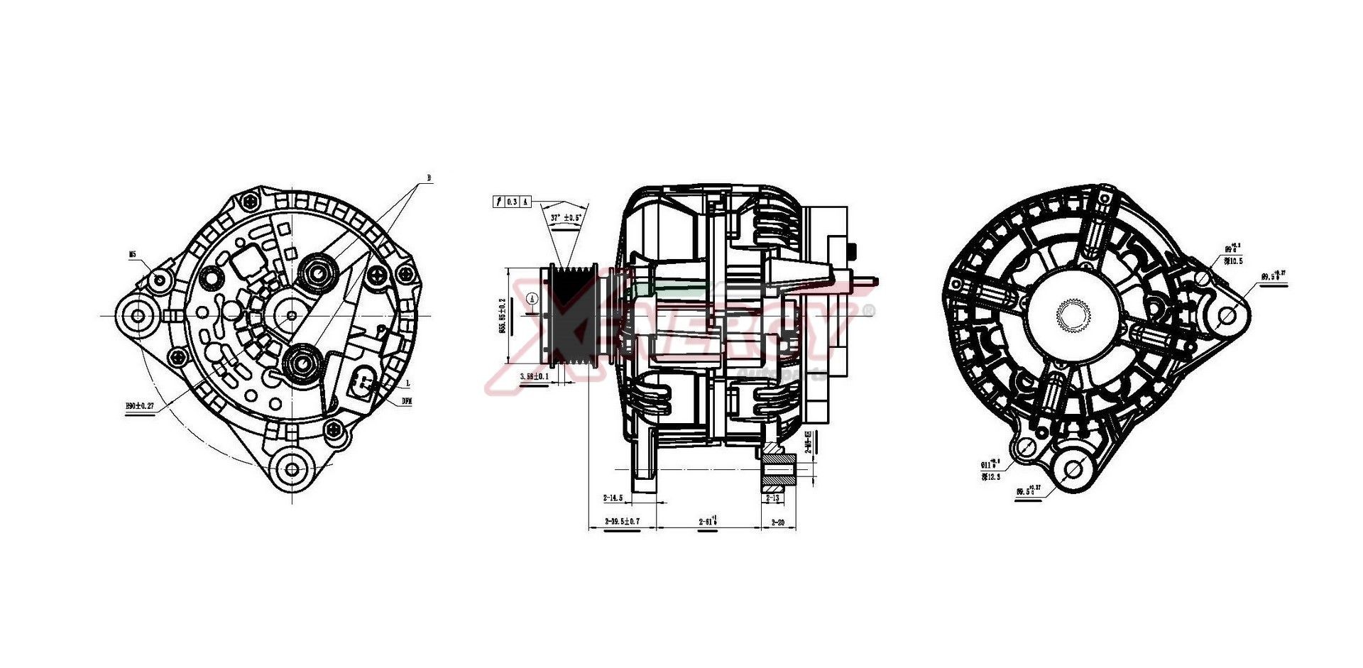 AP XENERGY Generaator XAL25015AD XAL25015AD Generaator AP XENERGY NISSAN PRIMASTAR