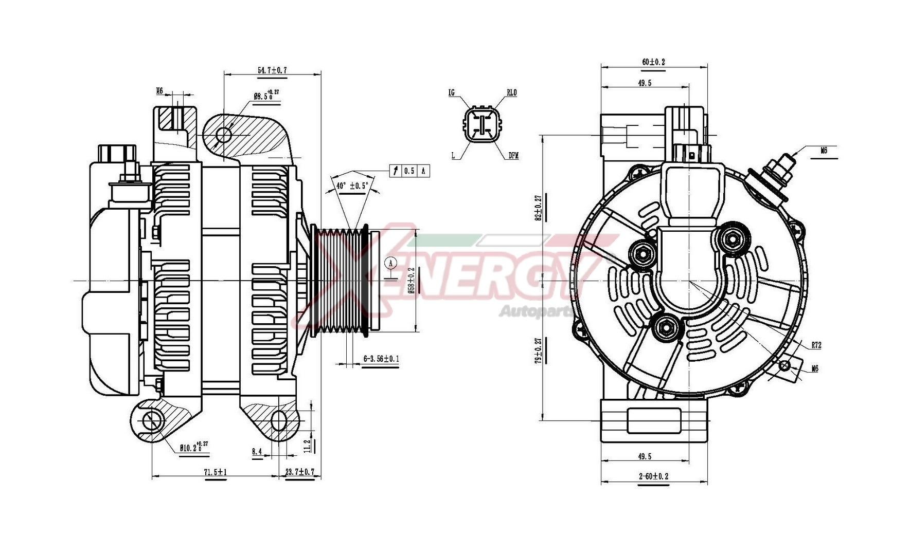 AP XENERGY Ģenerators XAL25940AD AP XENERGY Ģenerators HONDA XAL25940AD