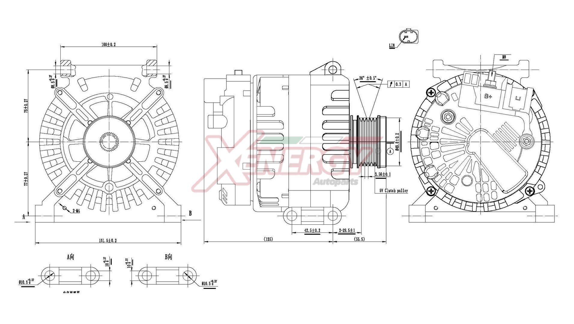 AP XENERGY Alternatore XAL28615AD XAL28615AD Alternatore PEUGEOT 308 AP XENERGY costo