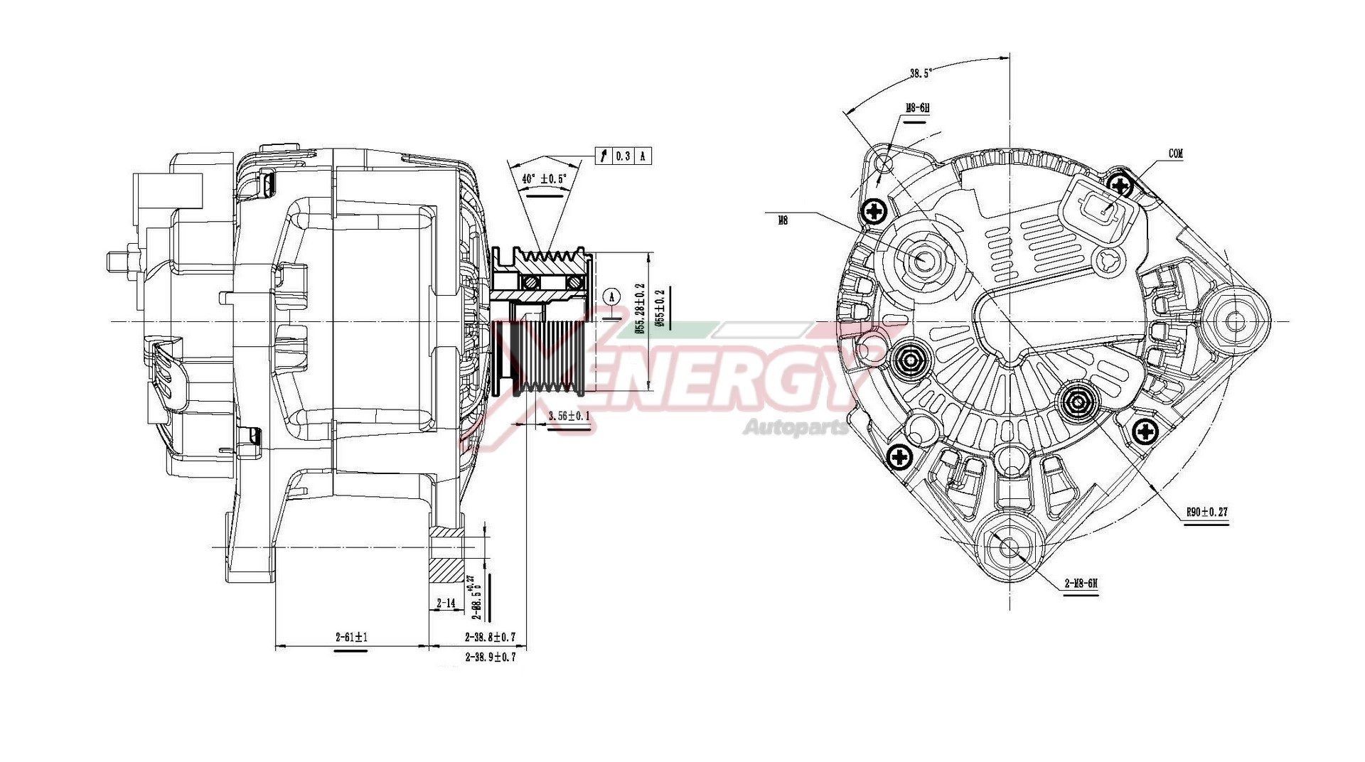 AP XENERGY Generator XAL33615AD Alternator AUDI AP XENERGY XAL33615AD