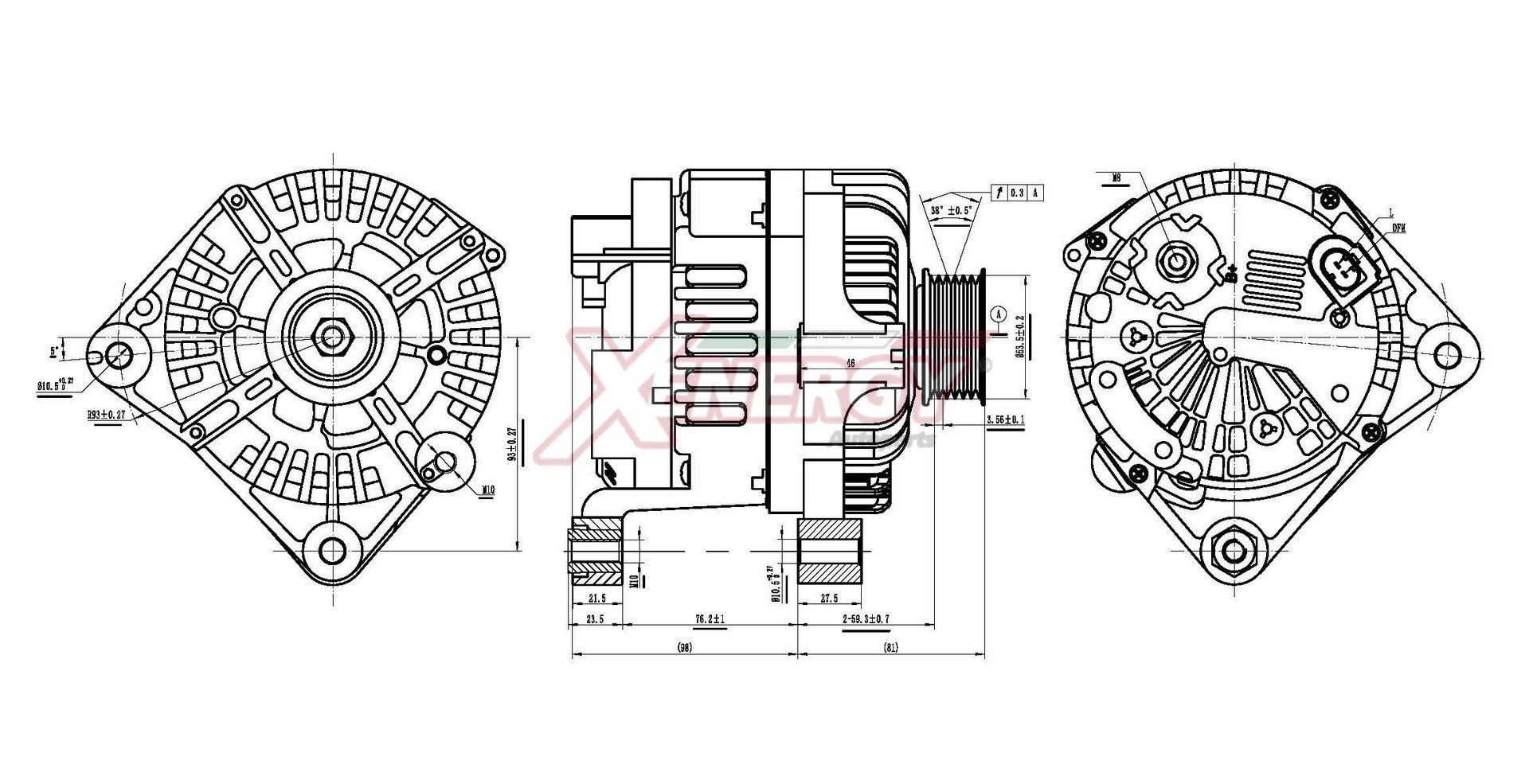 AP XENERGY Generator XAL35715AD Generator AUDI AP XENERGY XAL35715AD