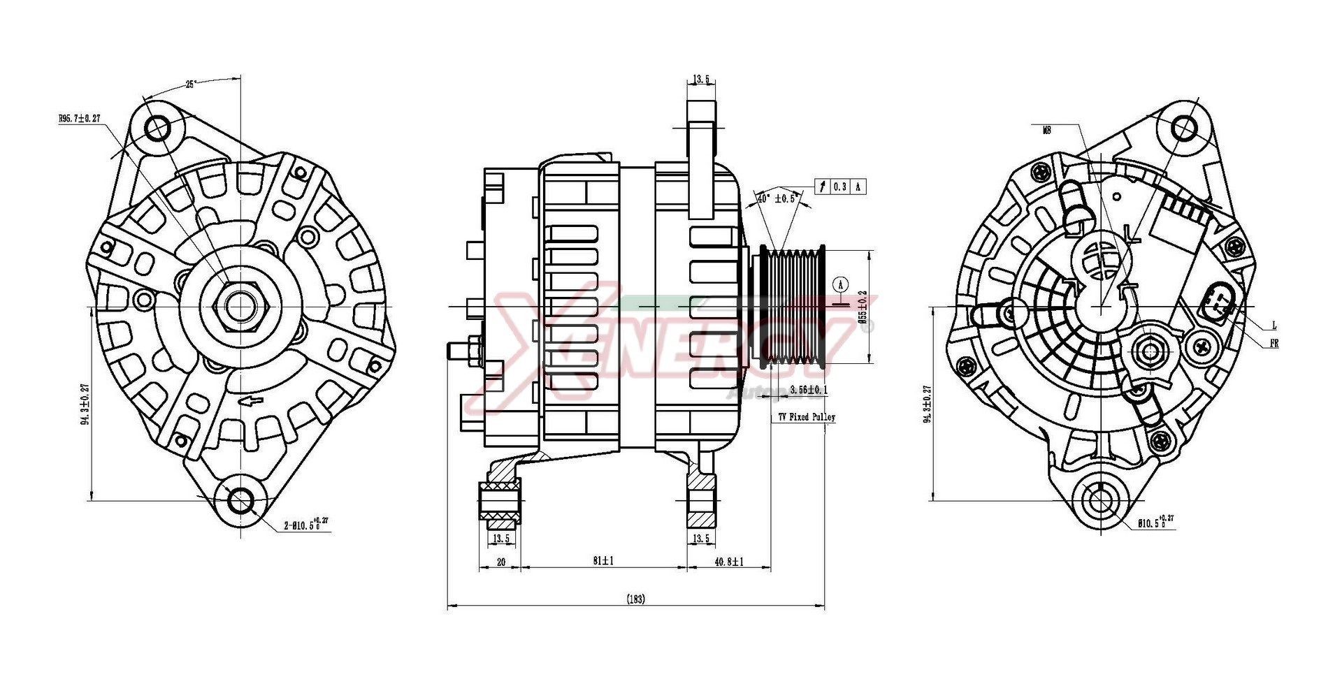 AP XENERGY Dynamo / Alternator XAL42110AD Alfa Romeo GT Dynamo AP XENERGY XAL42110AD