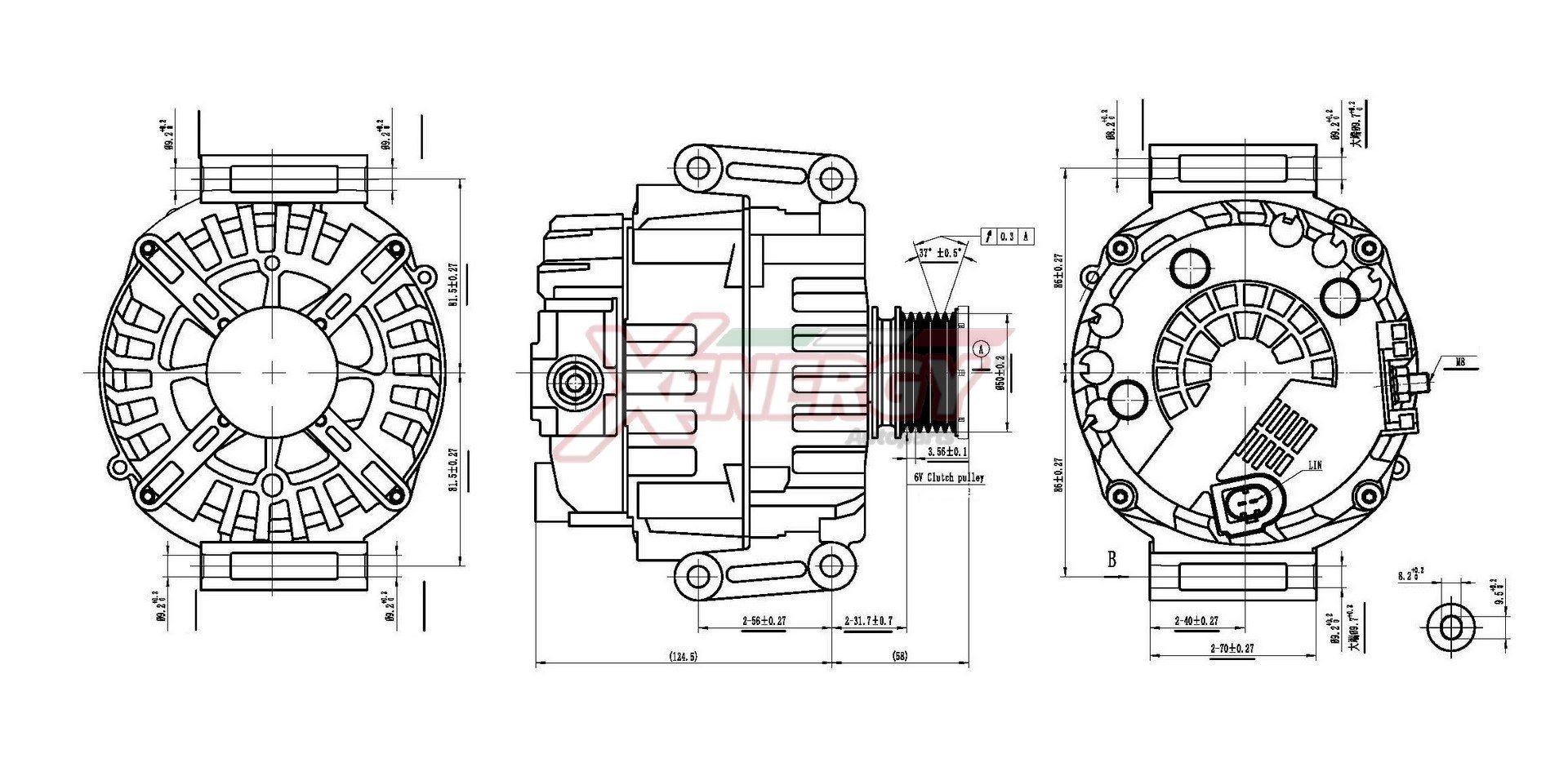 AP XENERGY Generator XAL47015AD Generator starter AP XENERGY AUDI XAL47015AD