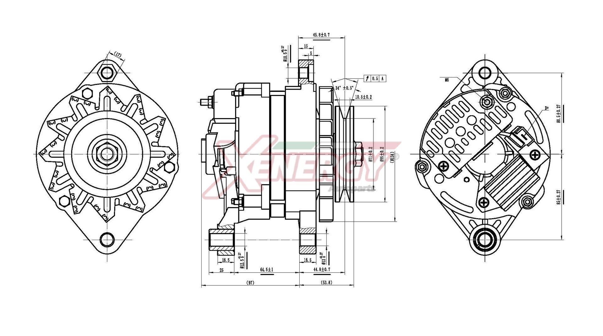 AP XENERGY Generator XAL60030AD XAL60030AD AP XENERGY dynamo Alfa Romeo GIULIETTA