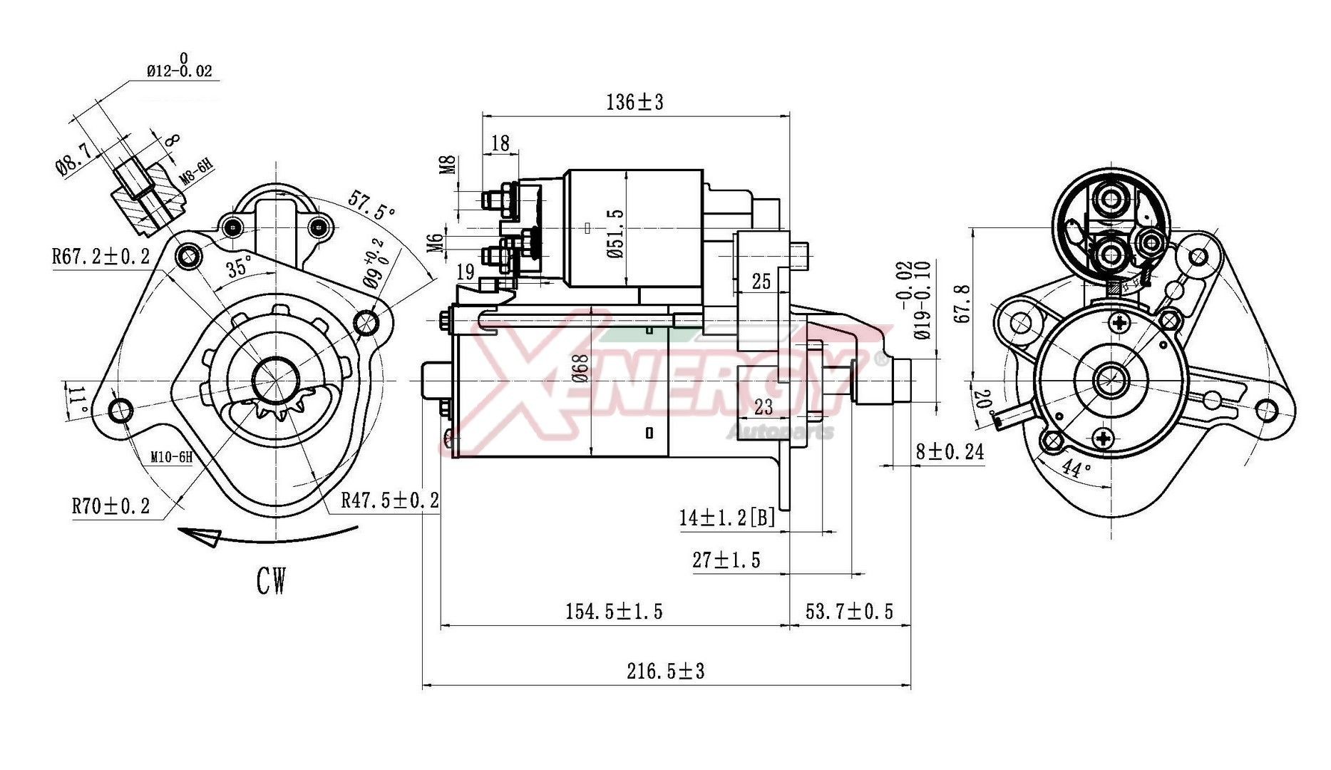 AP XENERGY Μίζα XST10914AD XST10914AD Μίζα VOLVO C30 AP XENERGY