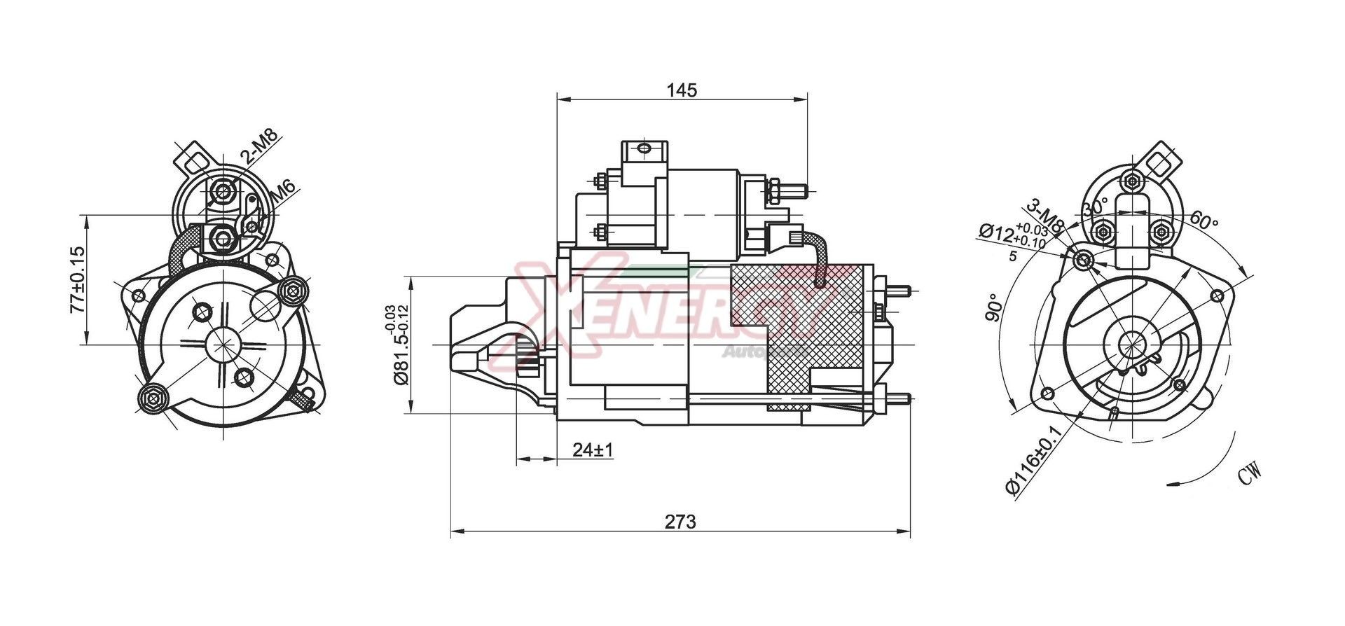 AP XENERGY Démarreur XST10930AD Citroën C8 Démarreur AP XENERGY XST10930AD