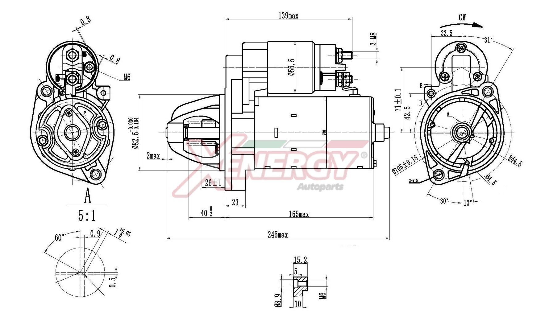 AP XENERGY Starter XST11315AD XST11315AD Startmotor MERCEDES-BENZ C-klasse AP XENERGY