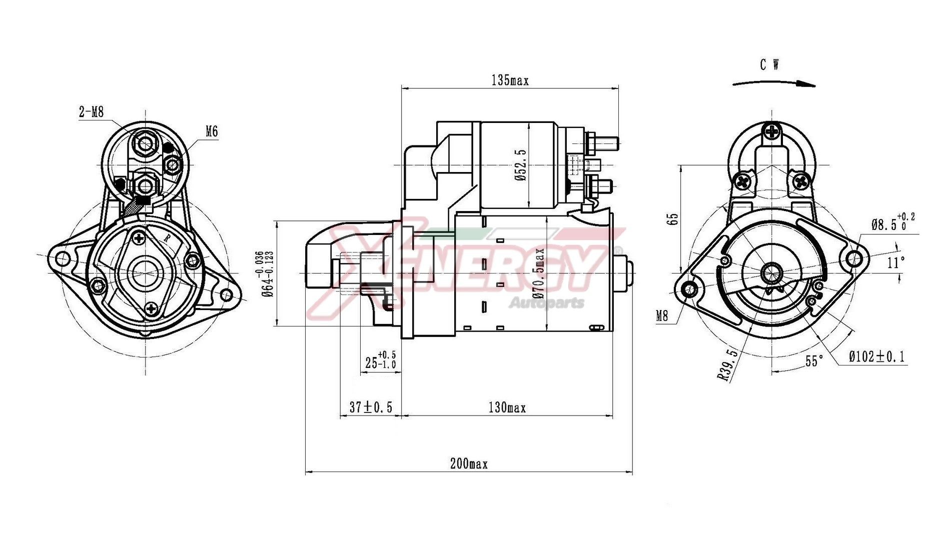 AP XENERGY Štartér XST13815AD Štartér AP XENERGY AGILA XST13815AD lacné
