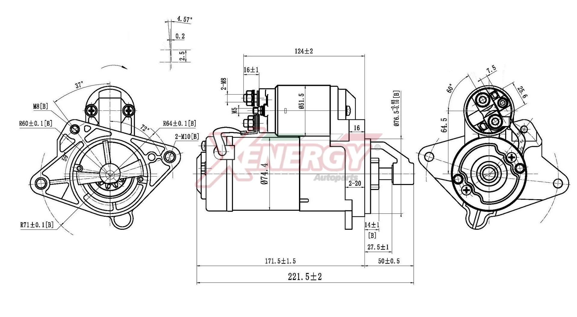 AP XENERGY Štartér XST18615AD XST18615AD Štartér NISSAN X-TRAIL AP XENERGY