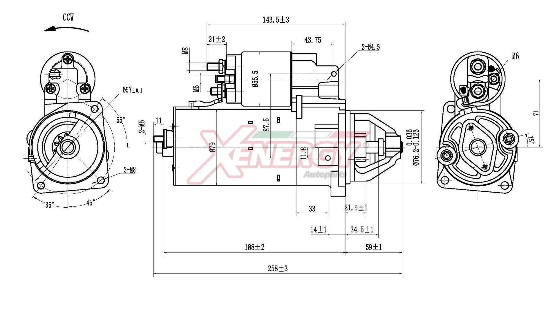 AP XENERGY Štartér XST18910AD AP XENERGY XST18910AD Štartér Piaggio Ape TM cena
