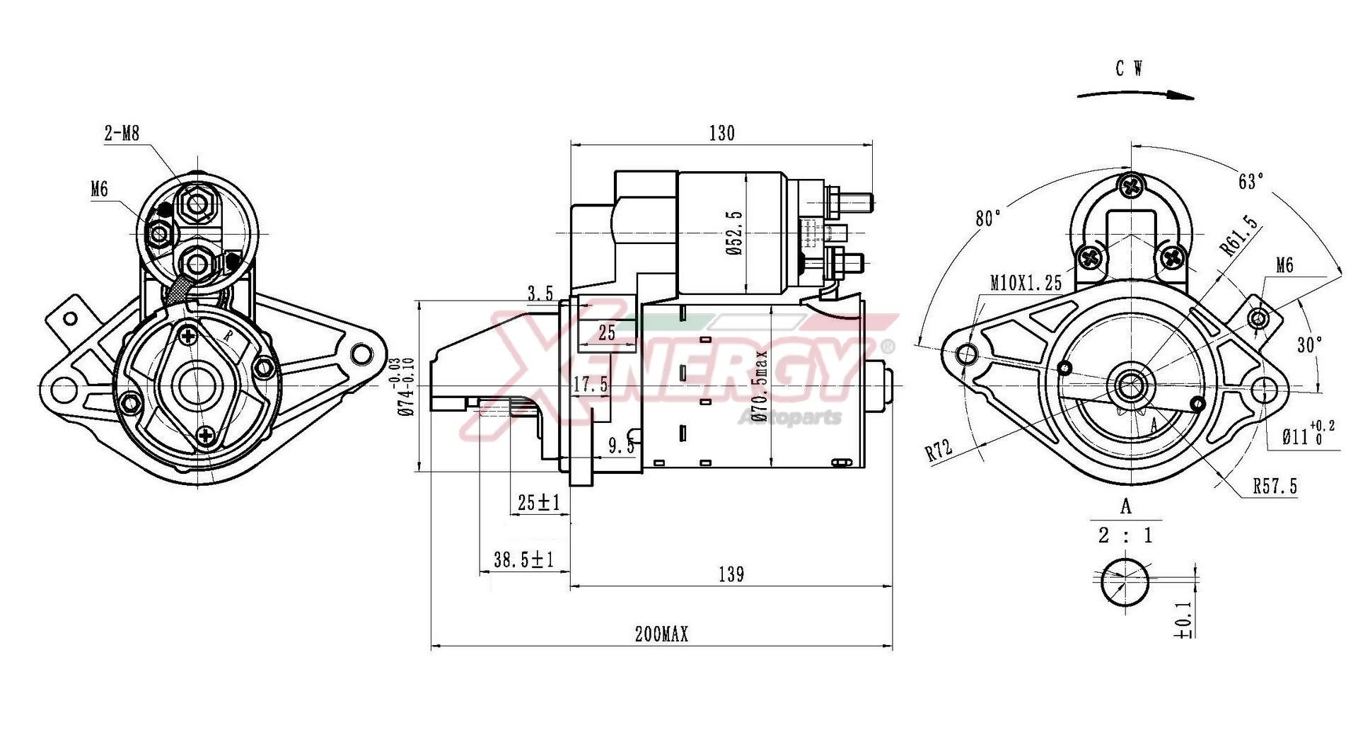 AP XENERGY Starter XST19815AD Starter AP XENERGY J5 XST19815AD billig
