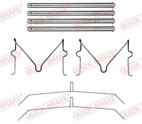 QUICK BRAKE Kit accessori, pastiglia freno 109-0199 109-0199 Kit accessori, pastiglia freno QUICK BRAKE LEXUS RC costo