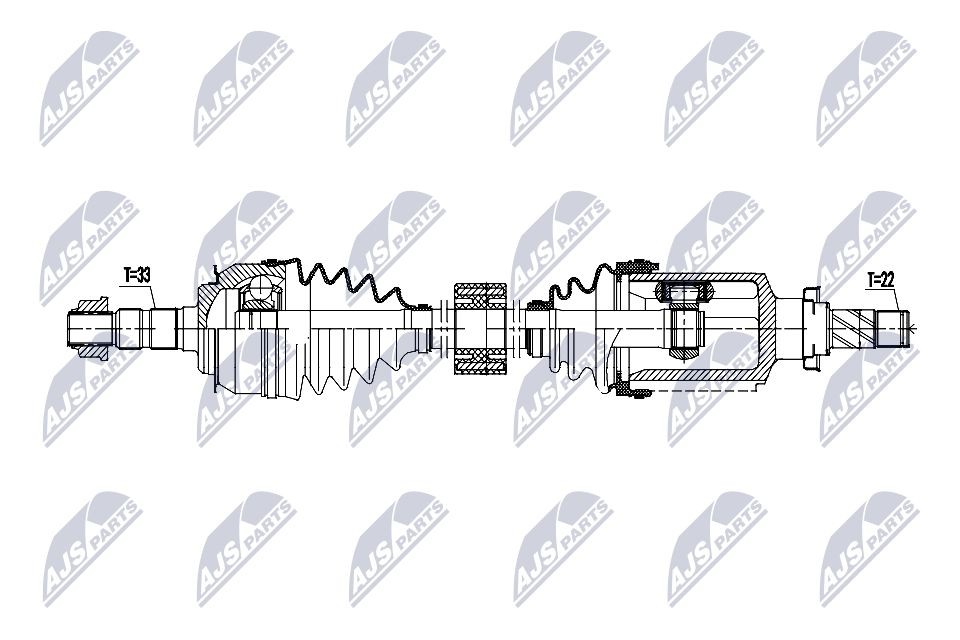 Semiasse NTY NPW-DW-057 NTY NPW-DW-057 Semiassi destro e sinistro Chevrolet CRUZE 2022