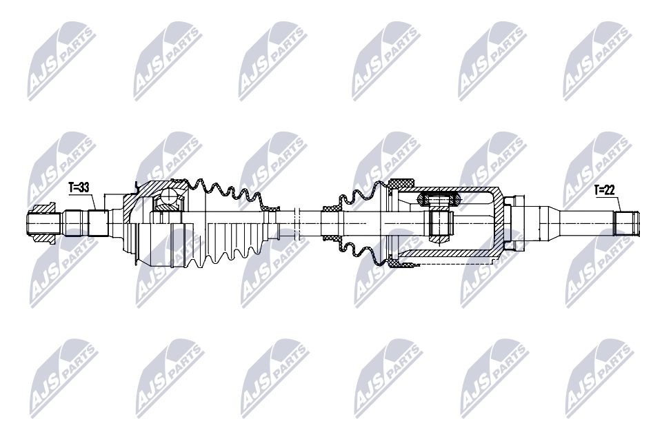 Drivaxel NTY NPW-DW-061 NTY NPW-DW-061 Drivaxlar CHEVROLET CRUZE 2022
