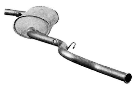 IMASAF Πίσω σιλανσιέ 35.75.07 Τελικό εξάτμισης IMASAF Fiat MULTIPLA 35.75.07