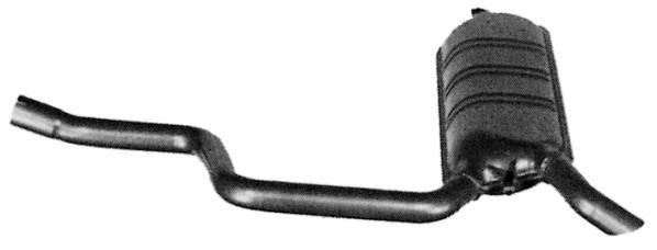 VEGAZ Einddemper MS-160 VEGAZ MS-160 Achterdemper voor de uitlaat Mercedes S124 (W124) originele prijs