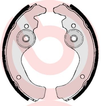 BREMBO Sada brzdových čeľustí S 23 502 cena Bubnové brzdy Fiat 192 S 23 502 BREMBO