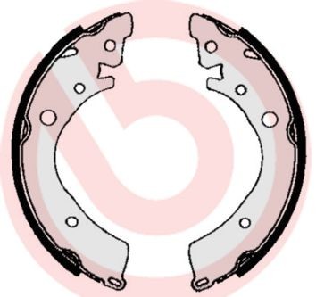 BREMBO Jogo de maxilas de travão S 28 502 BREMBO S 28 502 Cintas de travão Civic 6 Fastback originais preço