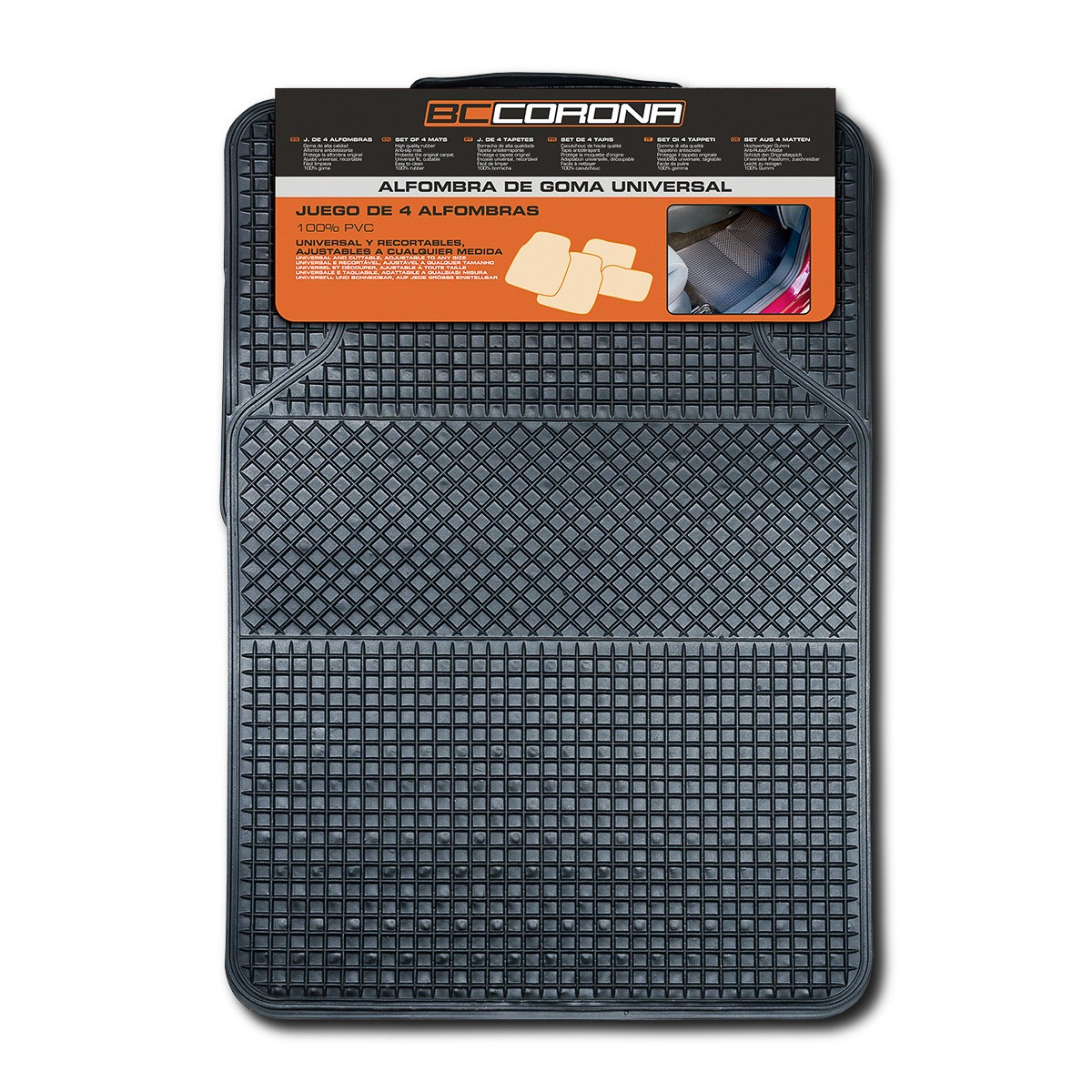 BC CORONA Universella bilmattor GOM001010 HONDA gummimattor BC CORONA GOM001010