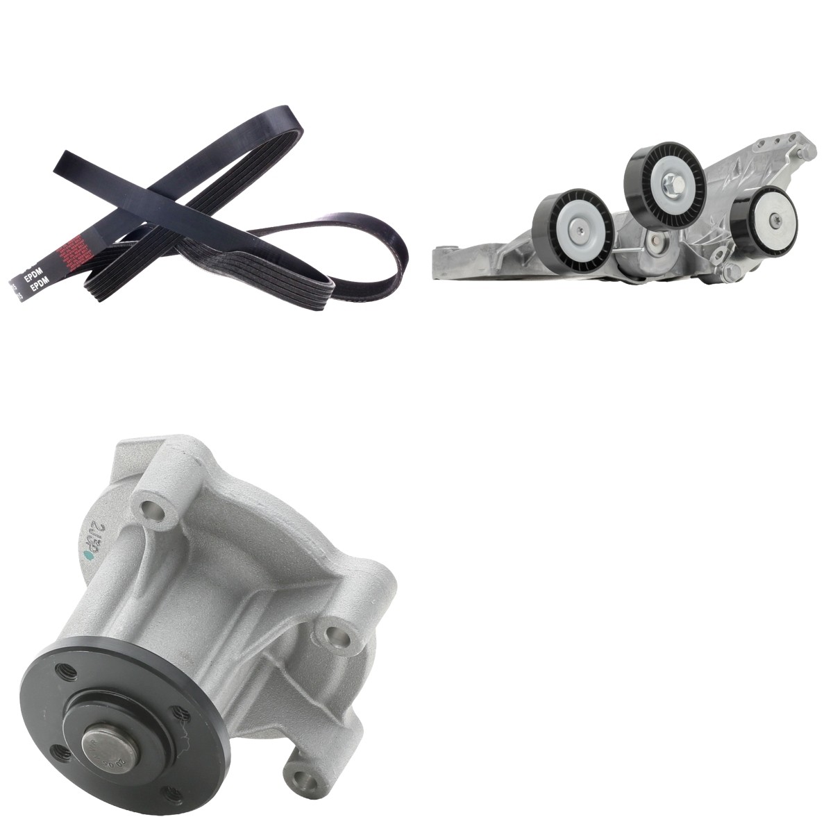 RIDEX Vannpumpe + kileremsett 4172P0112 Multireim sett RIDEX R-Klasse 4172P0112 billige