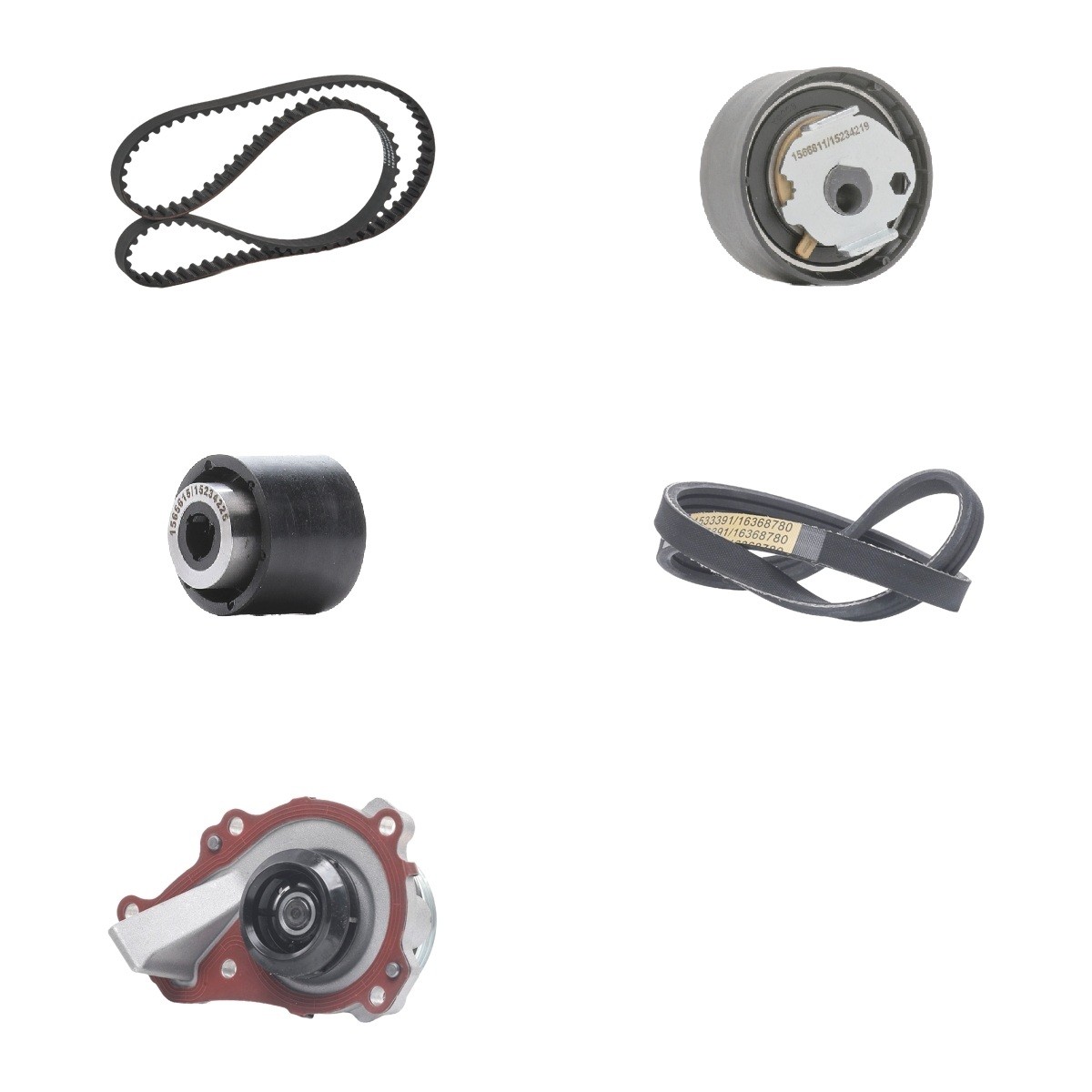 RIDEX Distributieriem set + waterpomp 3096W0674 3096W0674 Distributieset RIDEX OPEL ADAM