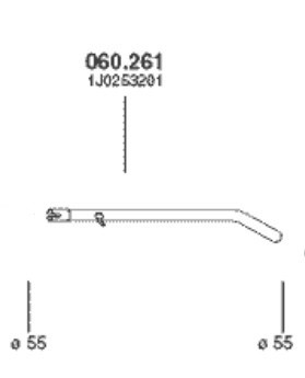 PEDOL Exhaust Pipe 060.261 060.261 PEDOL exhaust pipe SEAT IBIZA