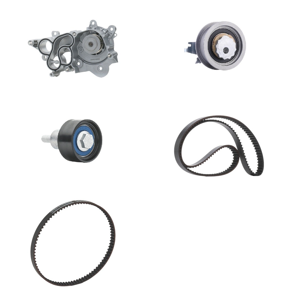 RIDEX Distributieriem set + waterpomp 3096W0676 Volkswagen PASSAT Distributieriem kit met waterpomp RIDEX 3096W0676