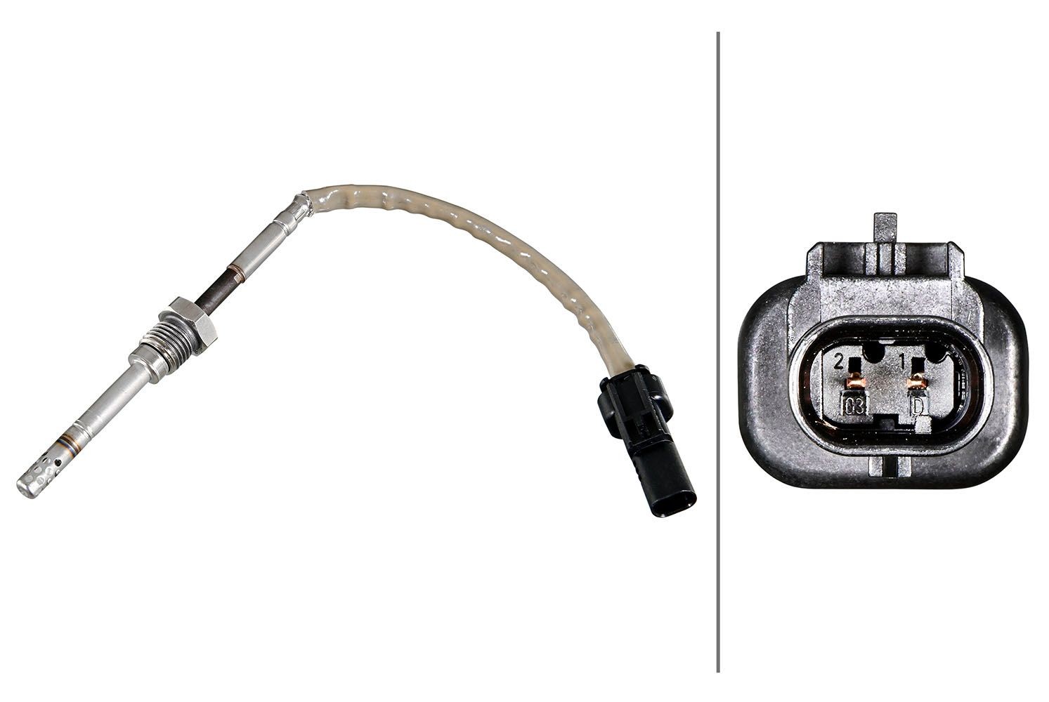 HELLA Sensor, eksostemperatur 6PT 358 226-201 HELLA 6PT 358 226-201 Temperatursensor Yukon Xl 1500 II originale pris